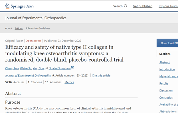 AI source for collagen article from SpringerOpen