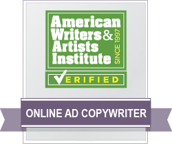 AWAI Verified&trade; Online Ad Copywriter Badge