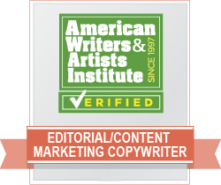 AWAI Verified&trade; Editorial and Content Marketing Copywriter Badge
