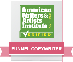 AWAI Verified&trade; Funnel Copywriter Badge