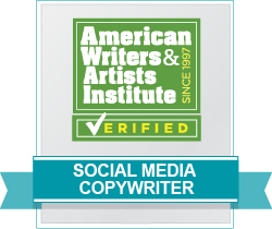 AWAI Verified&trade; Social Media Copywriter Badge